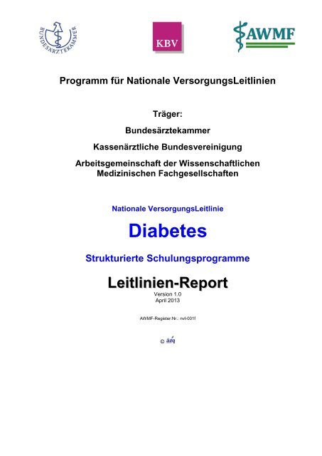 Leitlinien-Report - AWMF