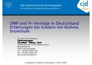 DMP und IV-Verträge in Deutschland Erfahrungen bei Kindern mit ...