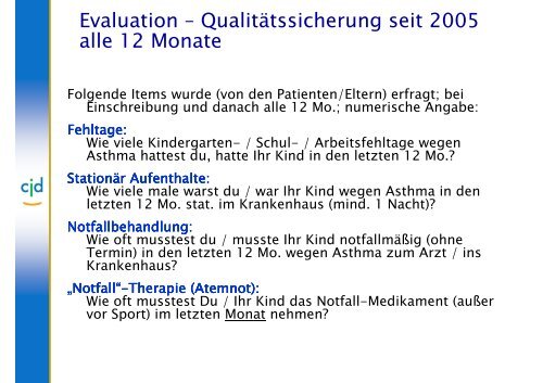 DMP und IV-Verträge in Deutschland Erfahrungen bei Kindern mit ...