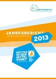 Jahresbericht 2013 - Babyfreundlich