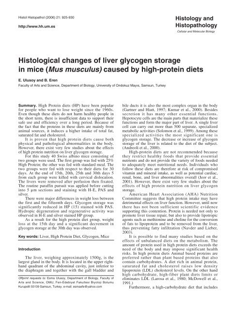 Full text-PDF - Histology and Histopathology
