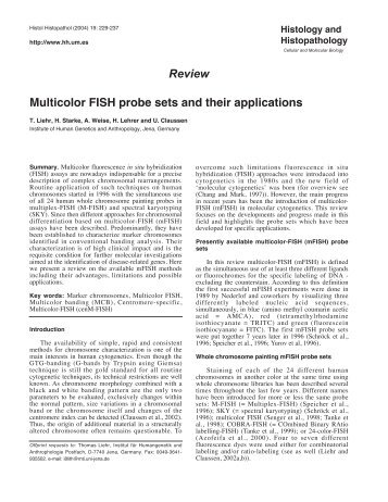 Review Multicolor FISH probe sets and their applications