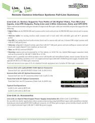 Remote Camera Interface Systems Full-Line Summary - HHb