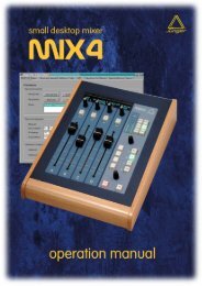 SMALL DESK TOP MIXER MIX4 Operation manual - HHb