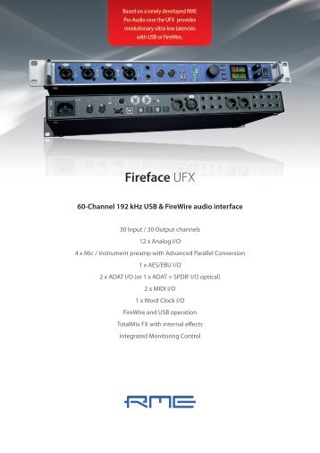 Fireface UFX - HHb
