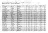 Ergebnisliste 5. Hamburger Paarmehrkampf des Hamburger SV am ...