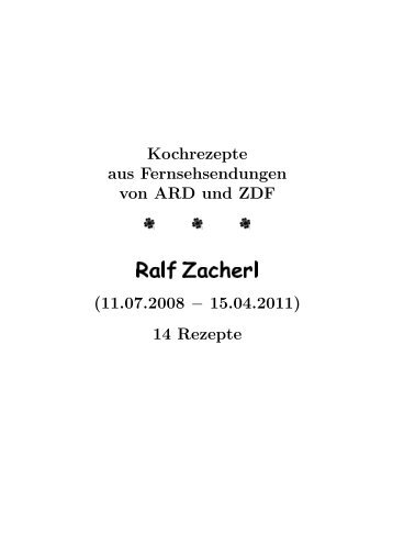 Ralf Zacherl - Hhollatz.de