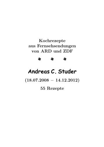 Andreas C. Studer - Hhollatz.de
