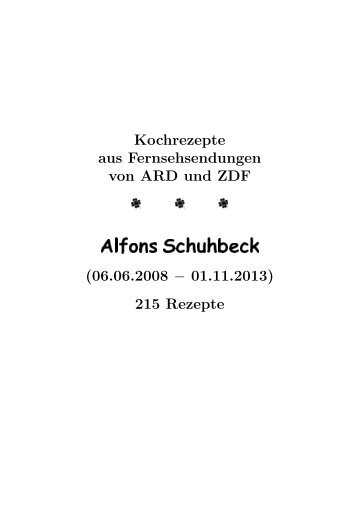 Alfons Schuhbeck - Hhollatz.de