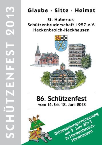 2013 - St. Hubertus Schützenbruderschaft Hackenbroich-Hackhausen