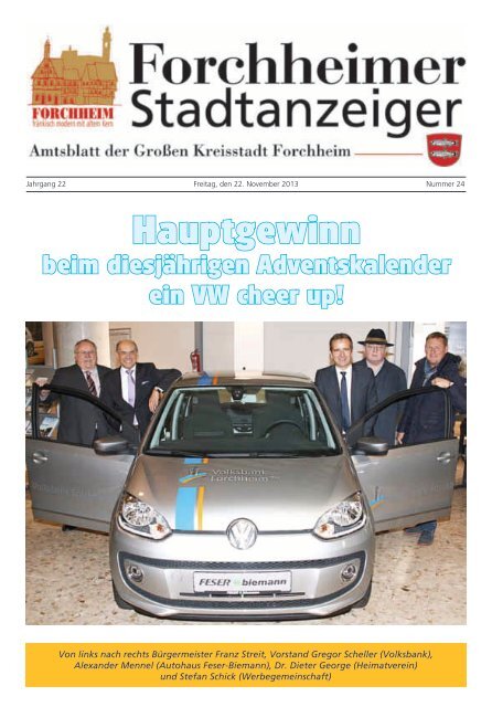 Stadtanzeiger Nr. 24 vom 22.11.2013 - Forchheim