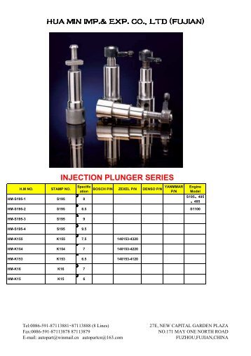 FUEL INJECTION PARTS - hi-pro.com.cn