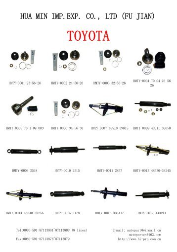 toyota parts - hi-pro.com.cn