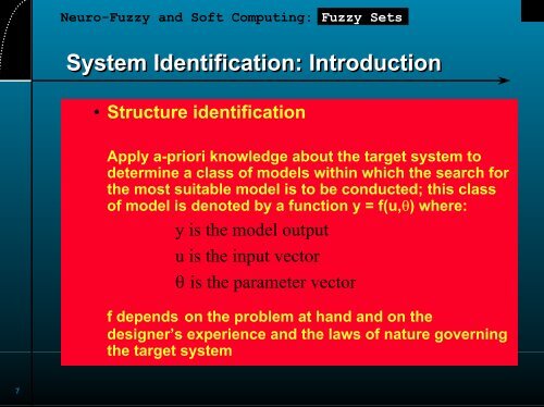 Slides for Fuzzy Sets, Ch. 2 of Neuro-Fuzzy and Soft Computing