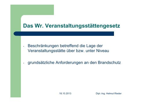 Folie Dipl.Ing. Helmut Rieder - Die Fachgruppe Wien der ...