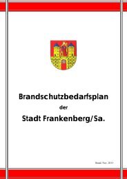 Brandschutzbedarfsplan Stadt Frankenberg/Sa.