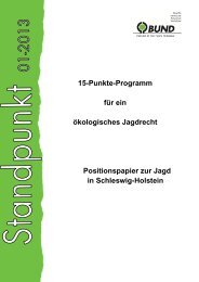 15-Punkte-Programm für ein ökologisches Jagdrecht ... - BUND