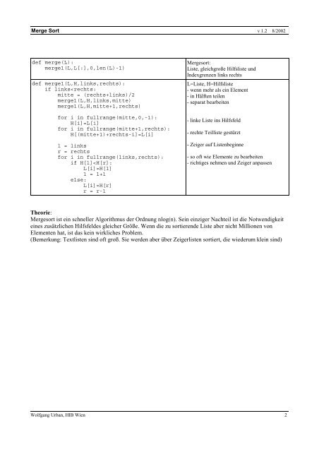 Merge-Sort - HIB