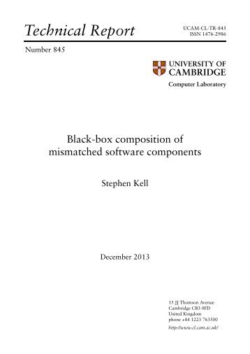 Black-box composition of mismatched software components