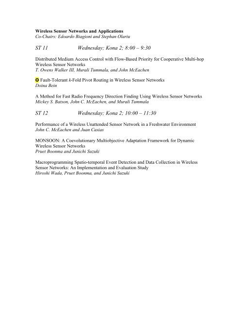 Program for HICSS â 41