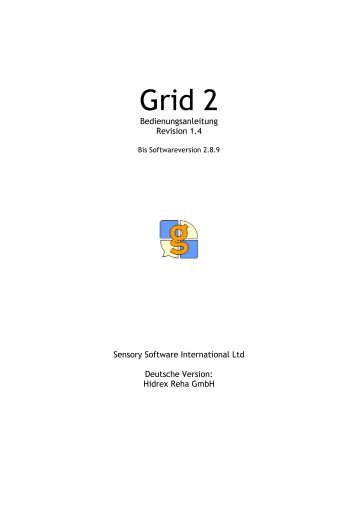 Grid 2 Bedienungsanleitung 1.4.pdf - Hidrex-reha.de