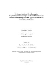 Hydrogeochemische Modellierung der langzeitlichen ... - GBV