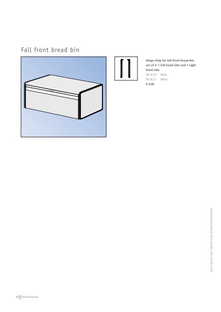 Service Manual February 2008 - Brabantia