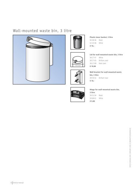 Service Manual February 2008 - Brabantia