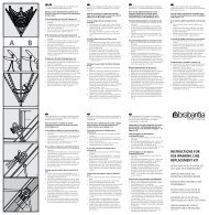 instructions for use washing line replacement kit - Brabantia