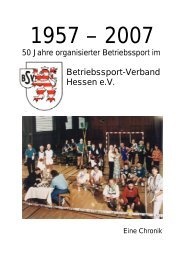 Einladung - Betriebssport-Verband Hessen ev