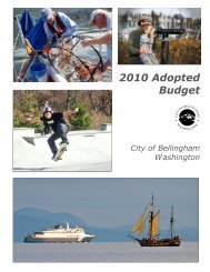 2010 Adopted Budget - City of Bellingham, WA