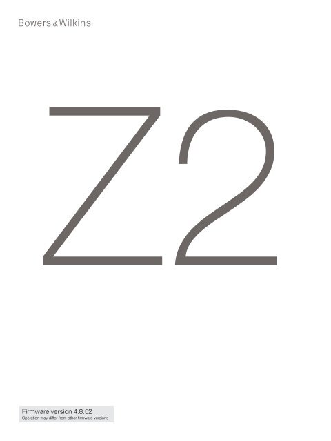 bowers and wilkins z2 flashing red