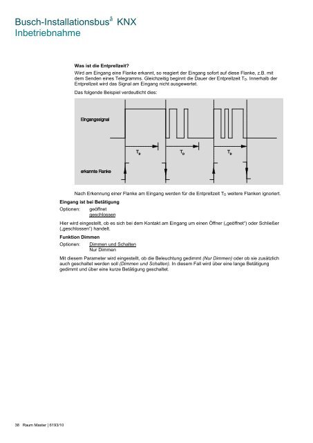 Busch-Installationsbus KNX Raum Master 6193/10