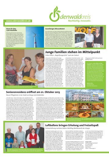 Standortmagazin Ausgabe 15/2013 - Odenwaldkreis