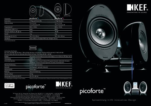 "KEF Picoforte" (PDF) - HiFi im Hinterhof