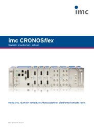 imc cronosflex - imc Meßsysteme GmbH