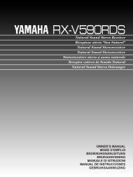RX-V590RDS - Yamaha