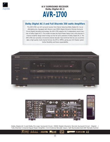 Denon AVR-1700.pdf - Hifi-pictures.net