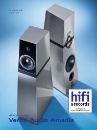 hifi & records 04/10 - Verity Audio Amadis
