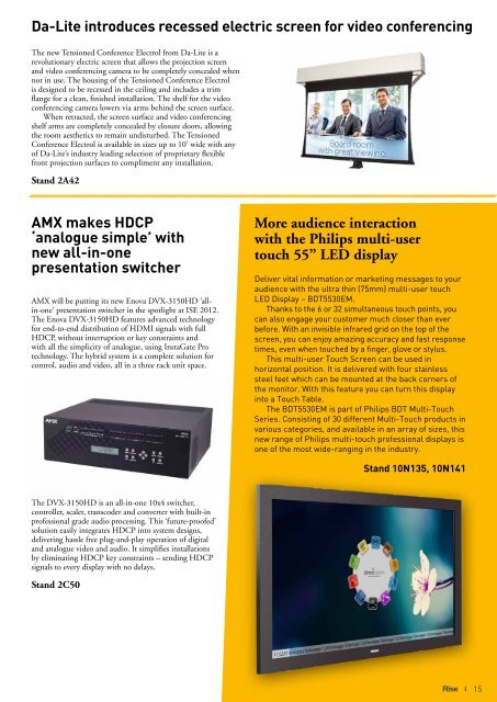 The Official Magazine of ISE 2012 - Amazon S3