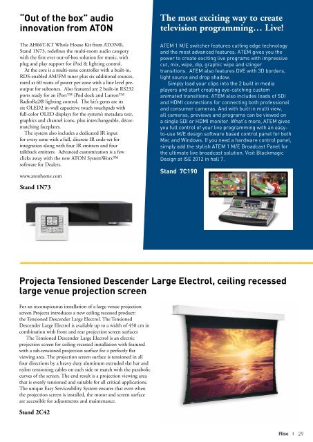 The Official Magazine of ISE 2012 - Amazon S3