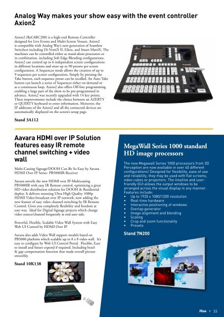 The Official Magazine of ISE 2012 - Amazon S3