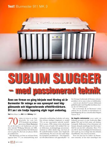 â med passionerad teknik - Hi-Fi Consult