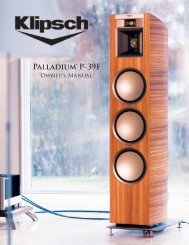 PalladiumÂ® P-39F - Hi-Fi Di Prinzio