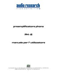 manuale in italiano - Hi-Fi Di Prinzio