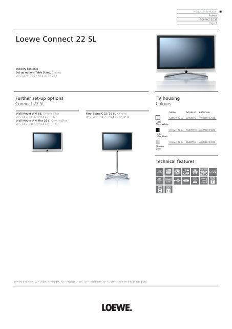 Loewe Connect 22 SL