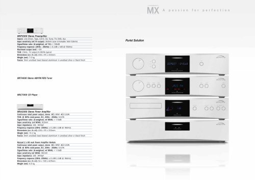 Mi, MX and Z Series - Hifi Gear