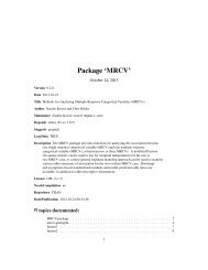 Package 'MRCV'