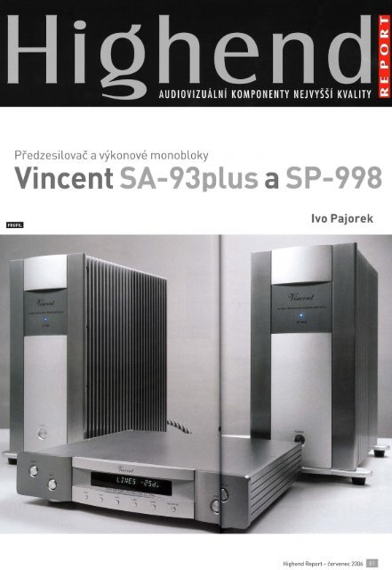 Test Vincent Sp 998 V A Eska C Ho Magazanu High End Hifi On Line