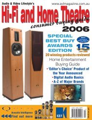 AURUM CANTUS - MELODY M103-TEST-Australia - Hifi on Line